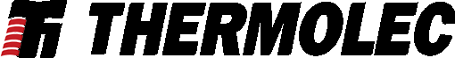 Logo de Thermoles en noir et rouge.