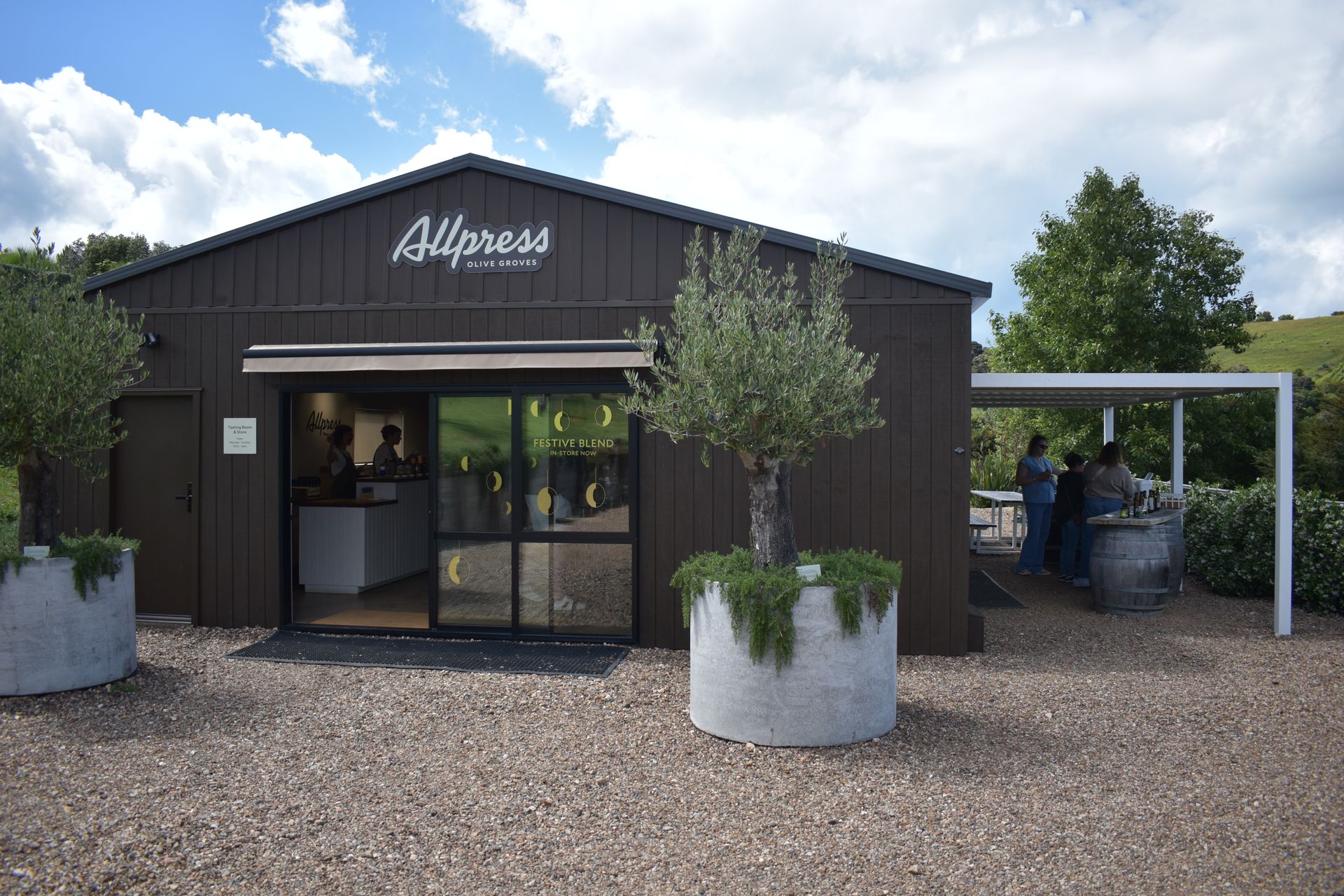 Allpress Olive Oil tasting room