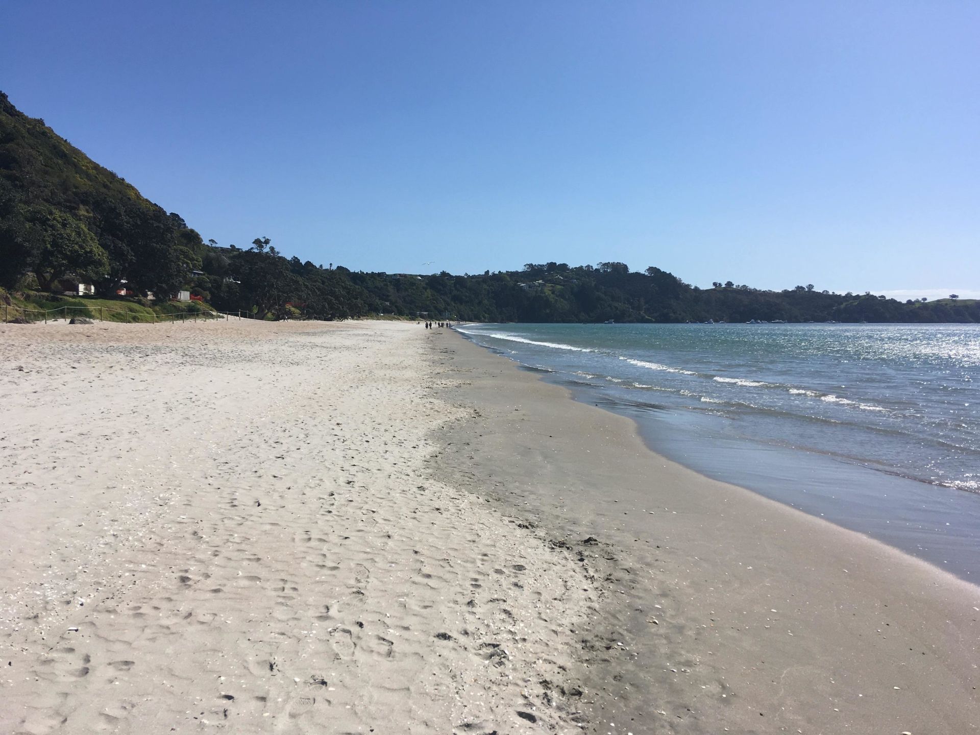 Onetangi Beach Waiheke Island long view