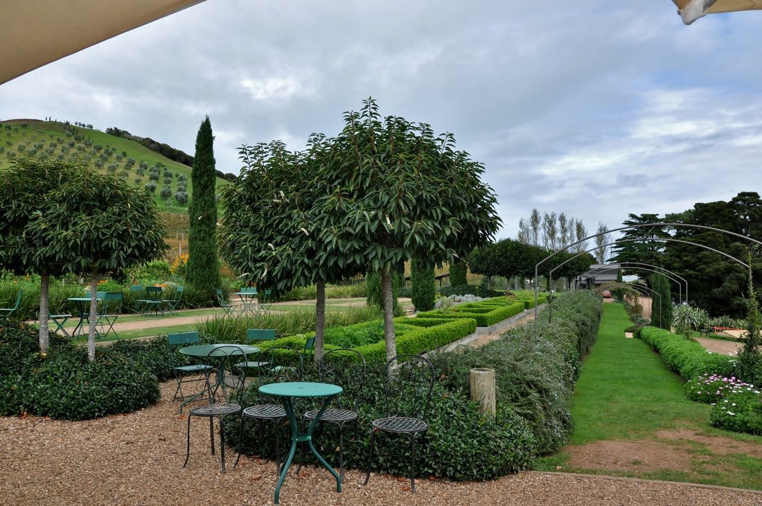 The gardens at Porderi Crisi Vineyard