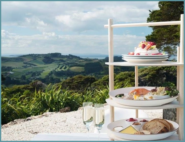 A food platter at Batch winery on Waiheke Island