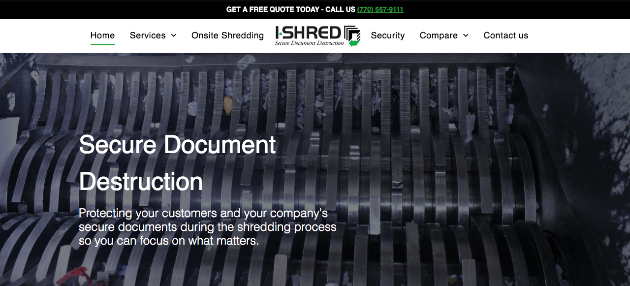 Home IShred Shredding Service Alpharetta/ North Atlanta