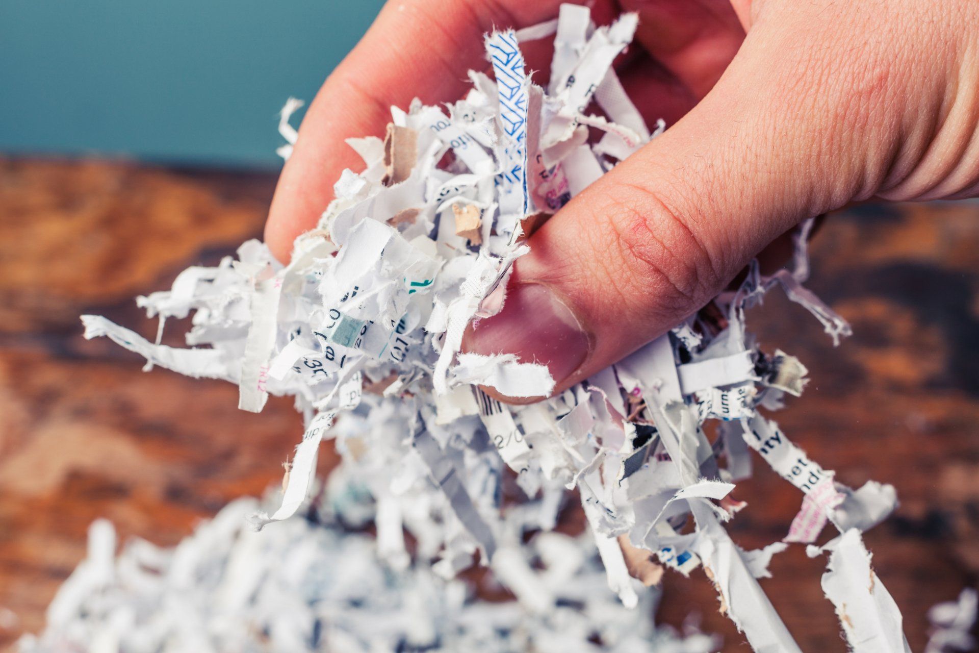 Why is a shred bin needed?