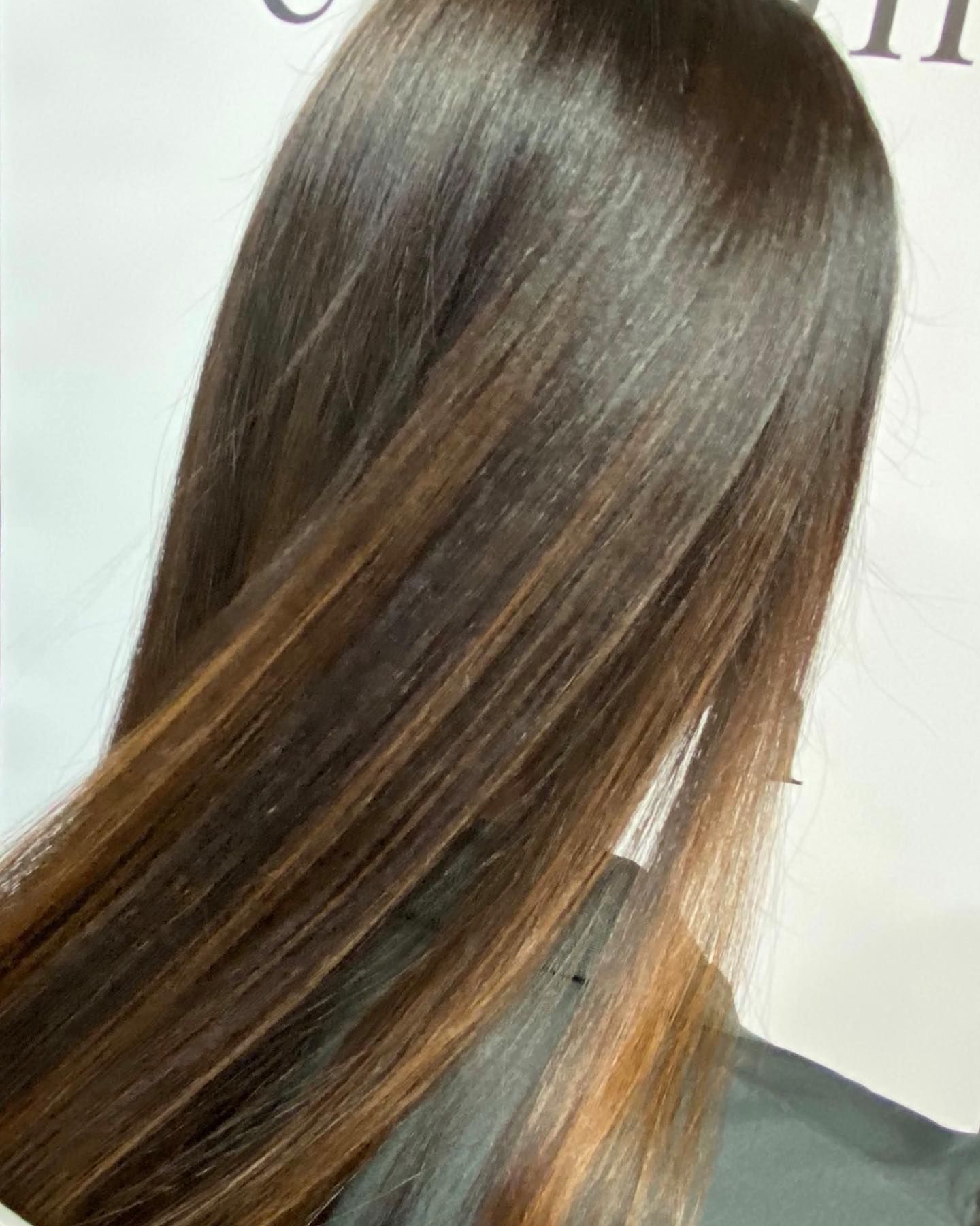 Brown Hair with Caramel Balayage, Sleek and Straight — EDISON Hair Collective In Mackay, QLD