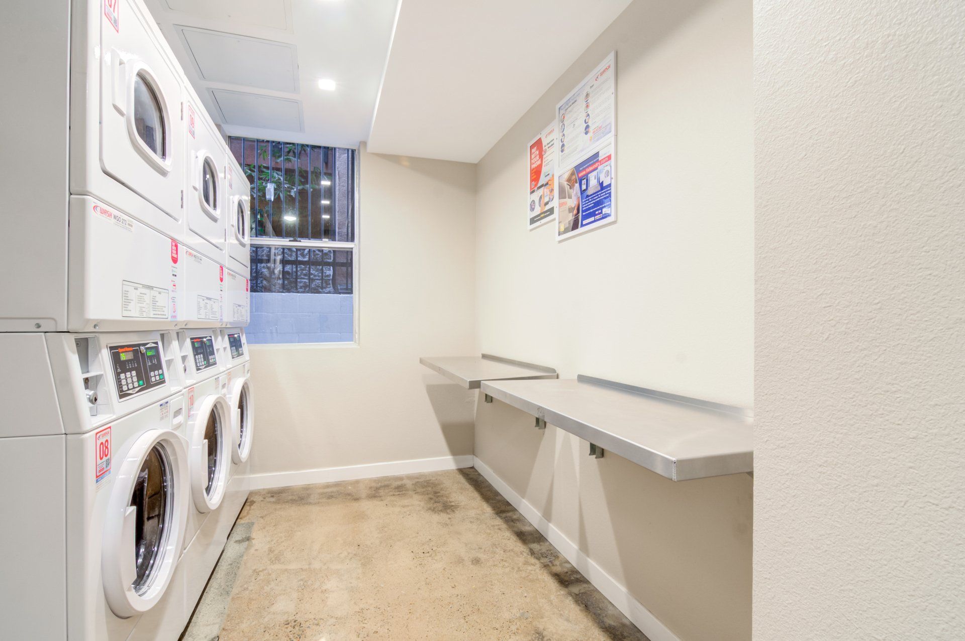 Interior of laundry room