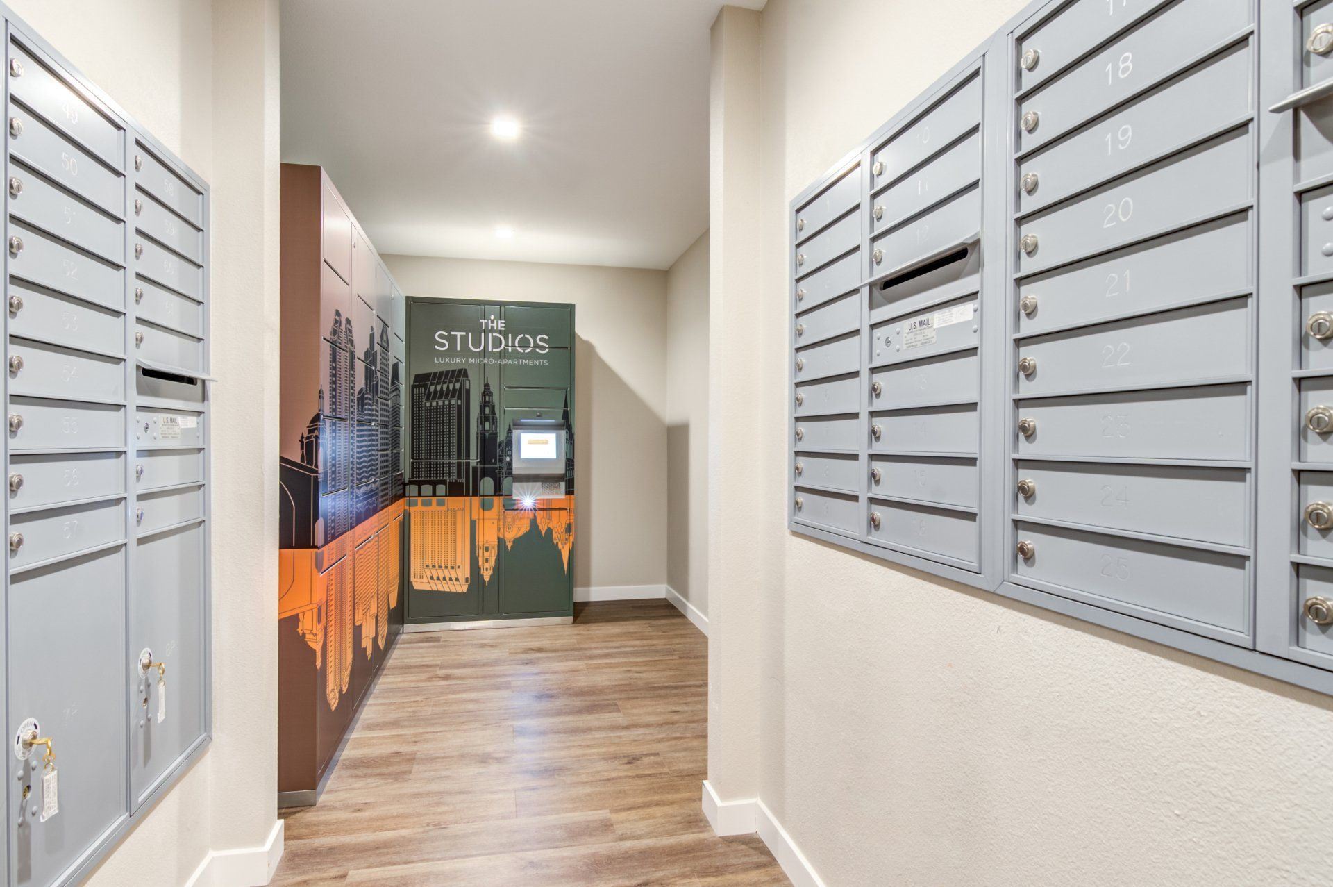 Interior of mail center