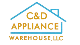 C&D Appliance Warehouse logo: blue house outline with orange text reading "C&D APPLIANCE WAREHOUSE, LLC."