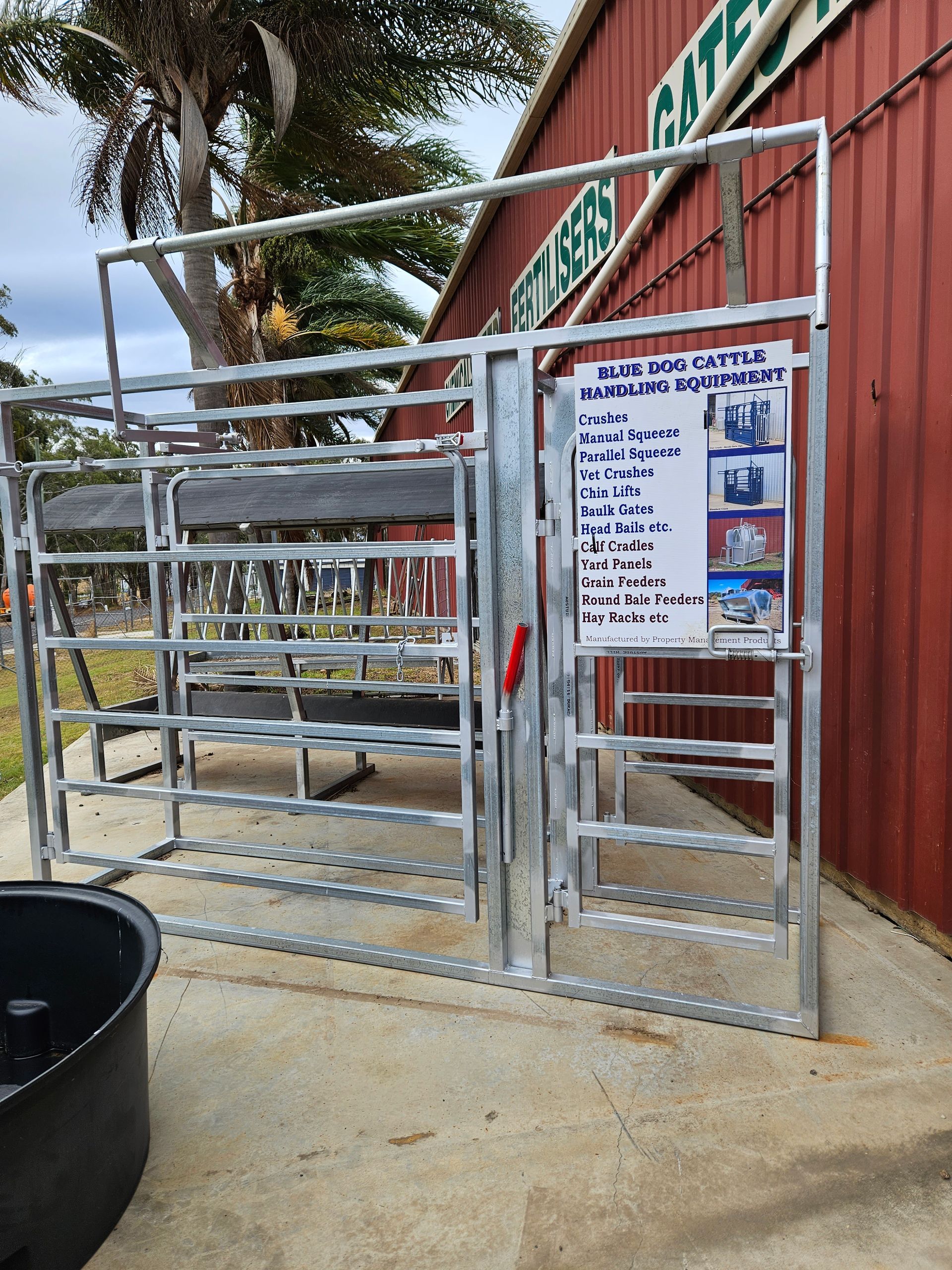 Stacked Fencing in Steel — Providing Farm Supplies in Crows Nest, QLD