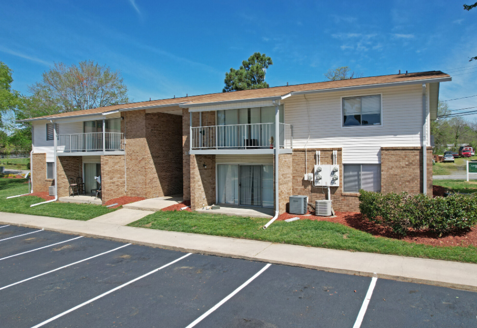 Parking lot view of LivGreen Gardens