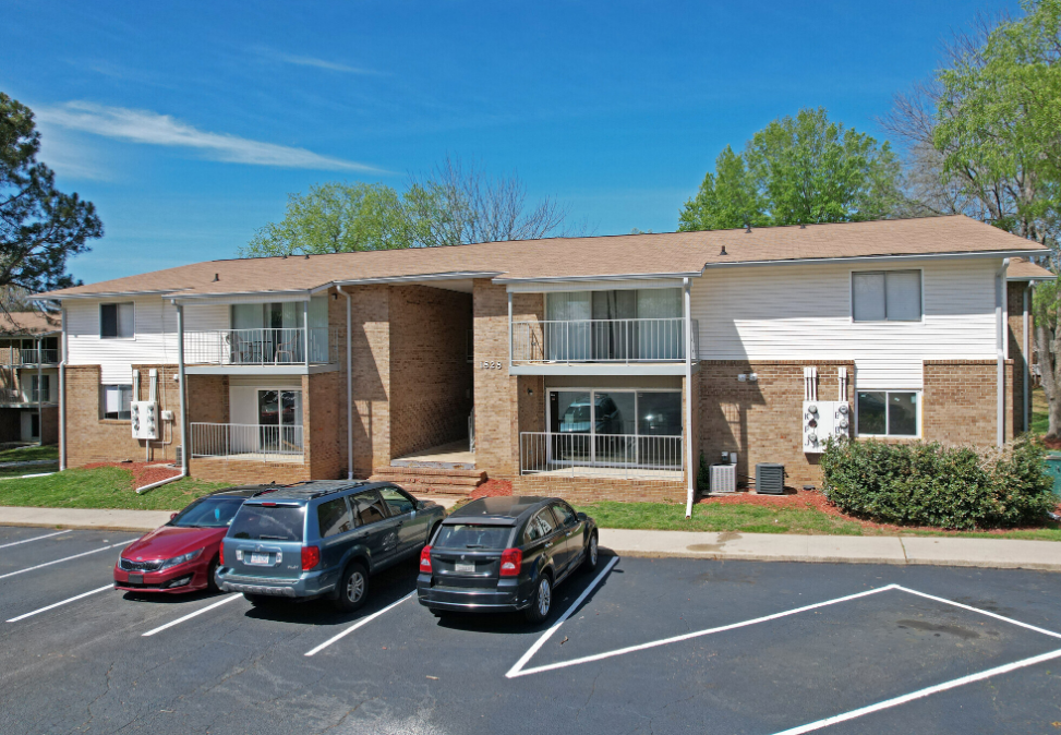 Exterior entrance and parking lot