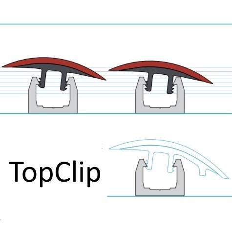 TopClip Transition Profiles from Quantum Flooring Solutions  