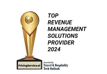 Trophy for Top Revenue Management Solutions Provider 2024, awarded by Travel & Hospitality Tech Outlook