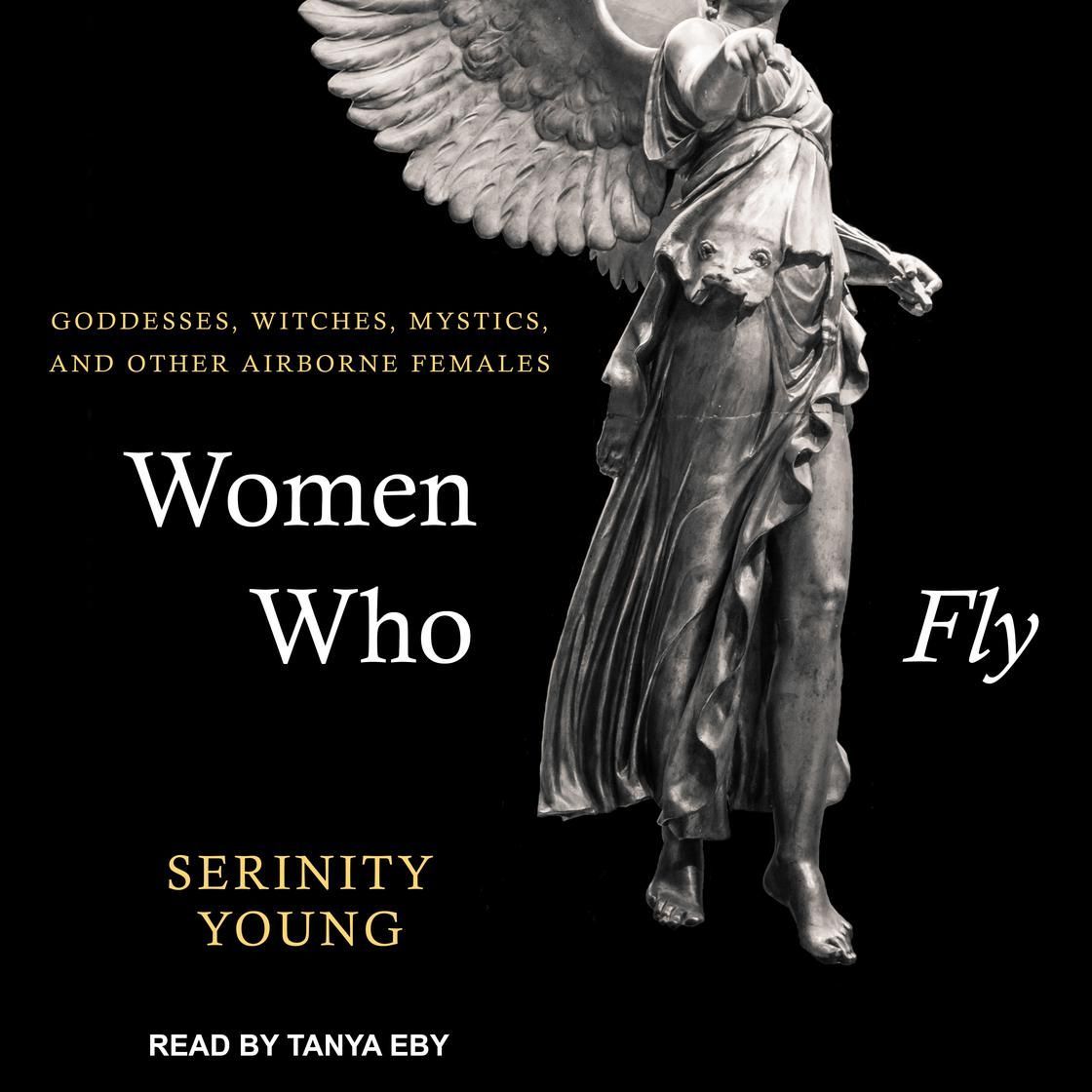 Cover art: Statue of a winged woman, title 