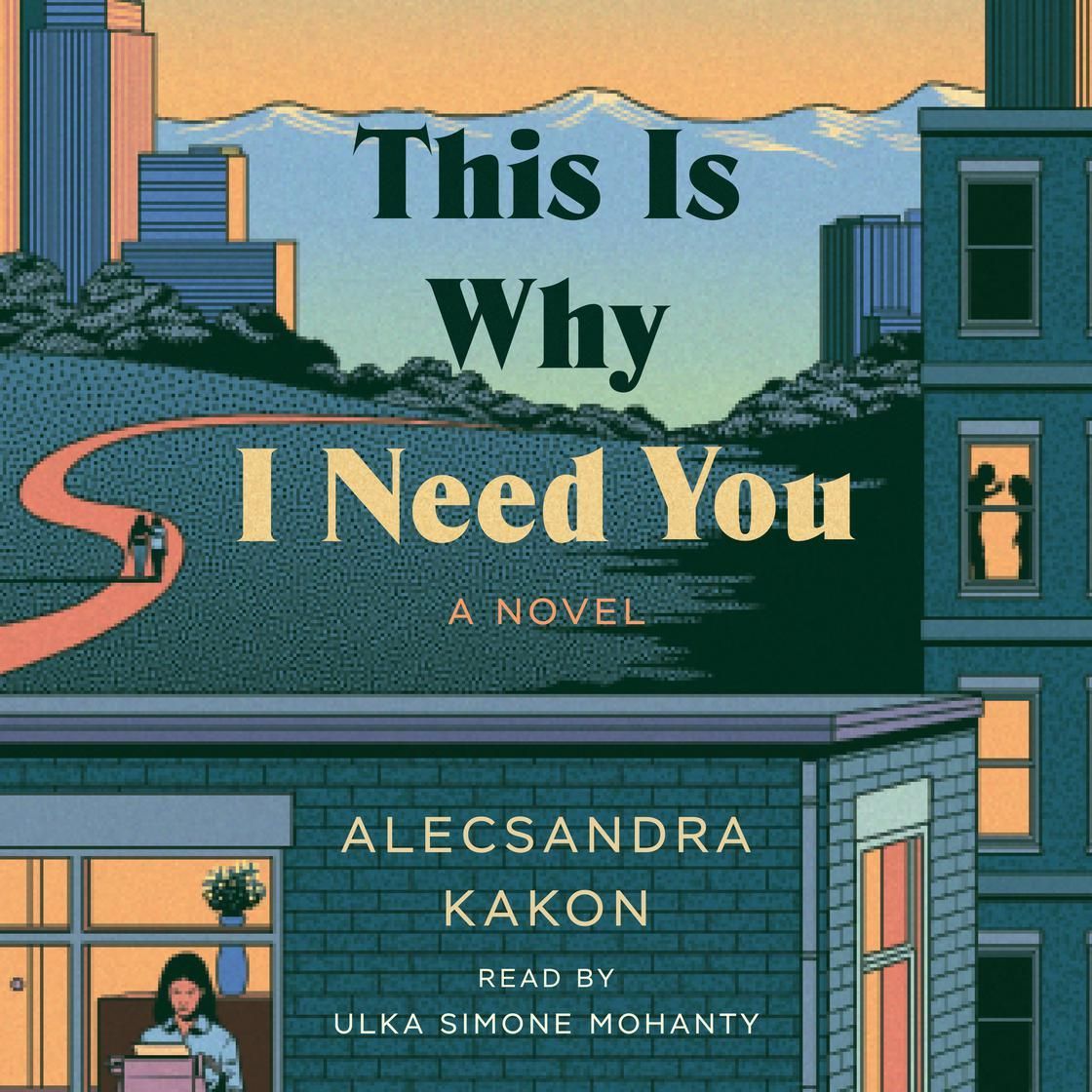 Book cover for “This Is Why I Need You” by Aleksandra Kak, with city buildings and a winding road at sunset
