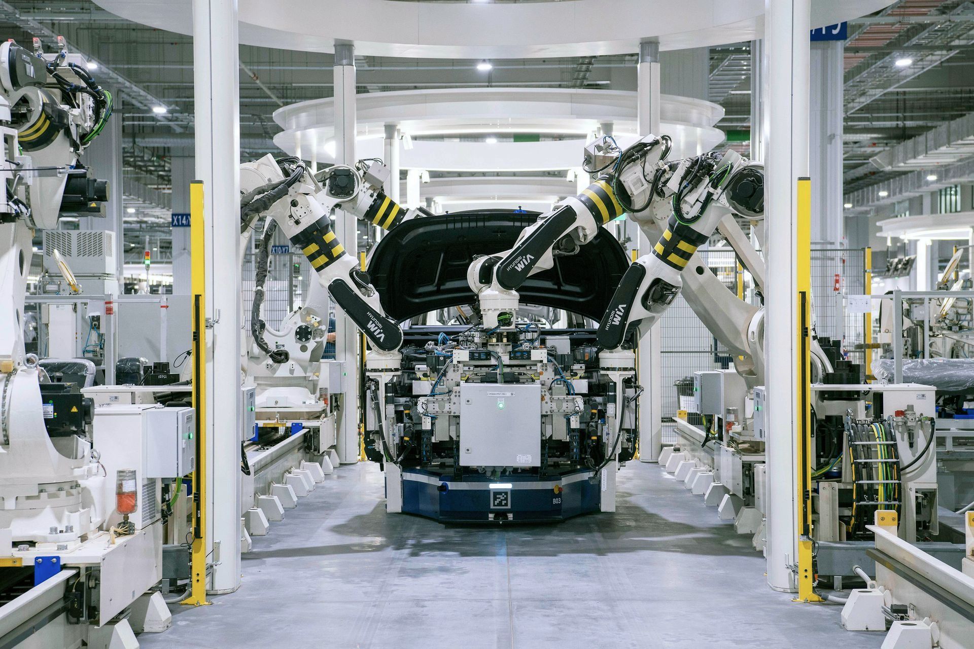 Image of factory and assembly line, representing Bearing 45 and the industry experience of Daniel Askergren.