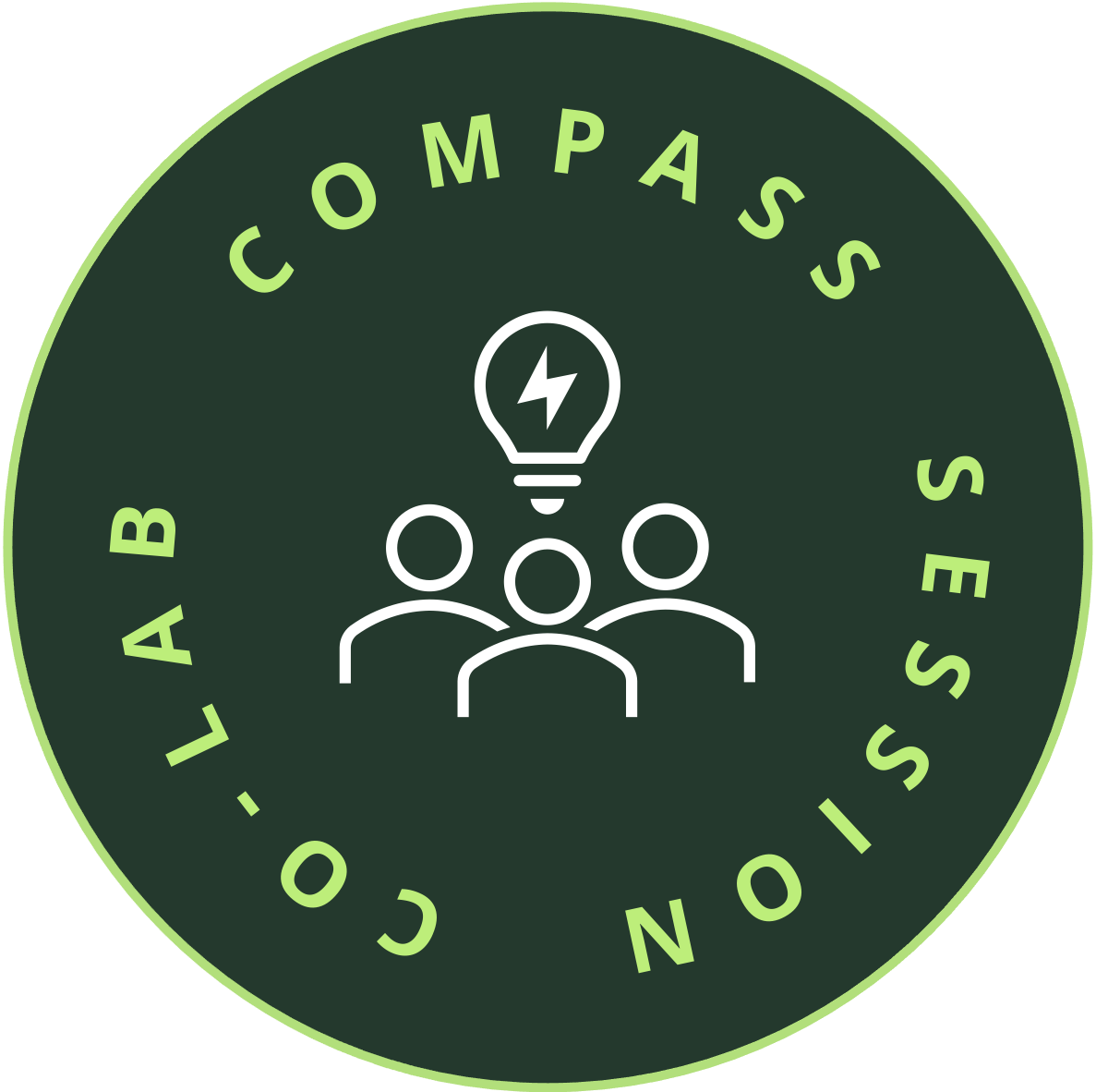 Compass Session A green Compass Session Icon representing business coaching session.