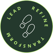 A logo that says lead refine transform on it