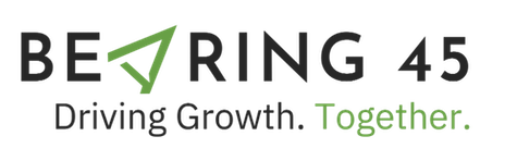 Logo for Bearing 45. Driving Growth. Together.