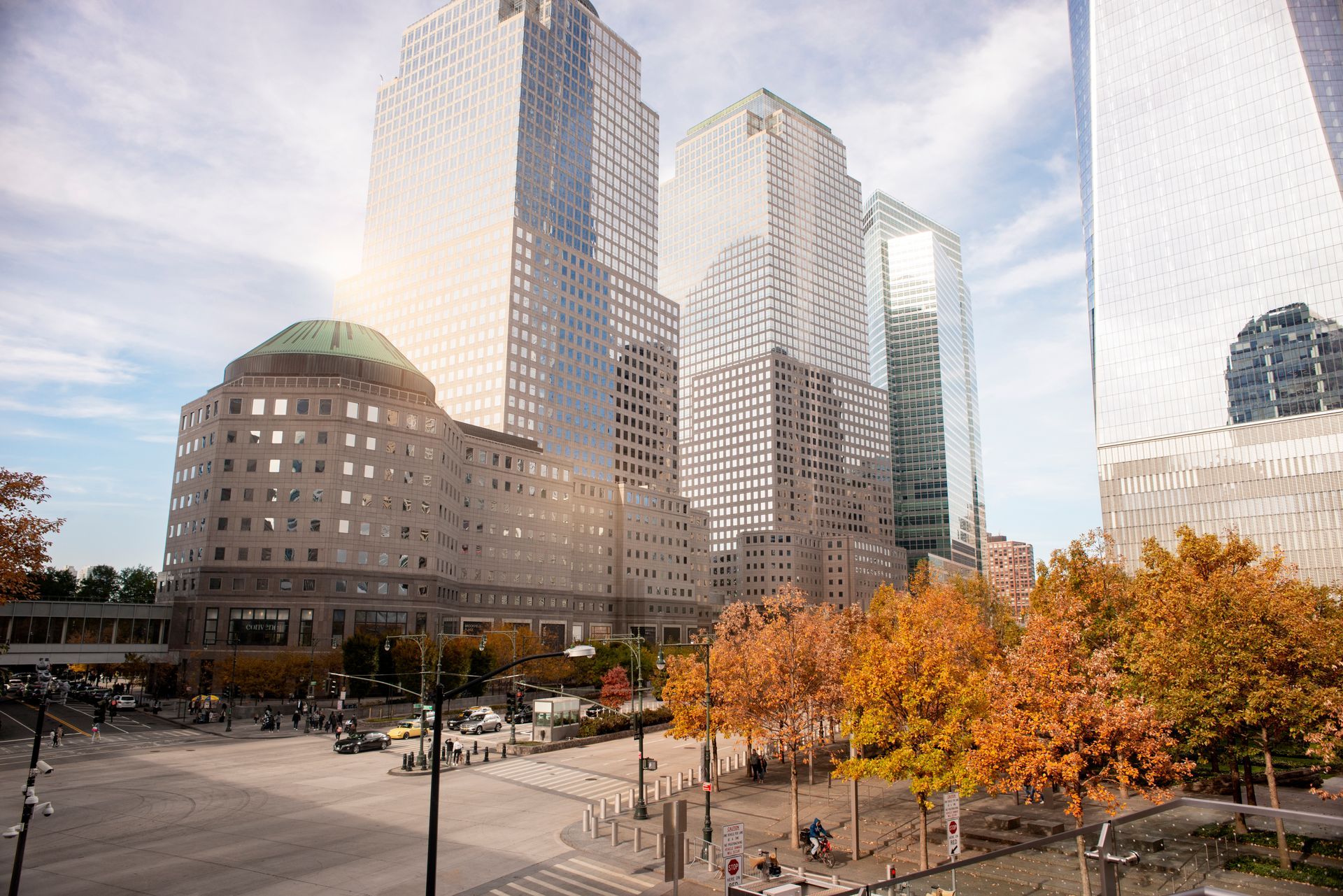 A city with a lot of tall buildings and trees