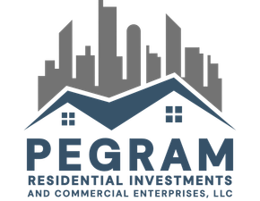 A logo for pegram residential investments and commercial enterprises , llc.