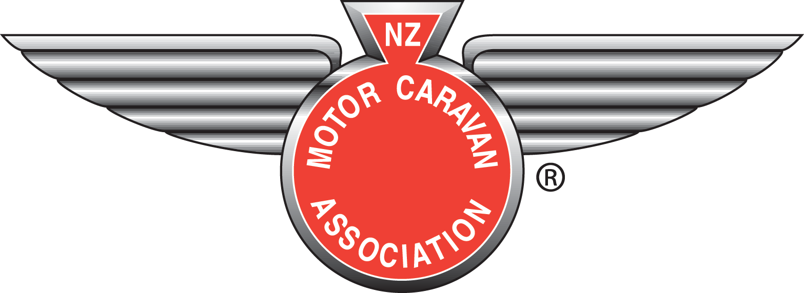 A logo for the nz motor caravan association