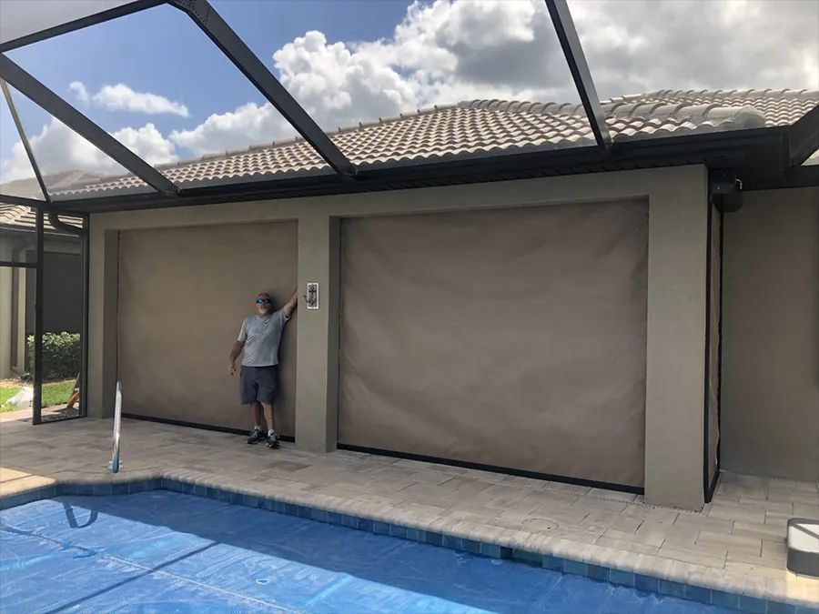 Man Beside A Pool — Naples, FL — ABC Screen
