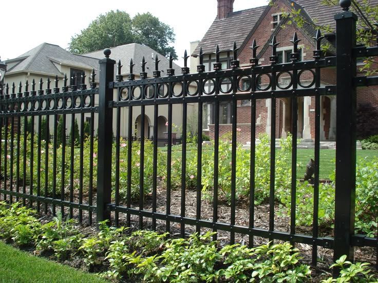 Residential wrought iron fence repair in Houston