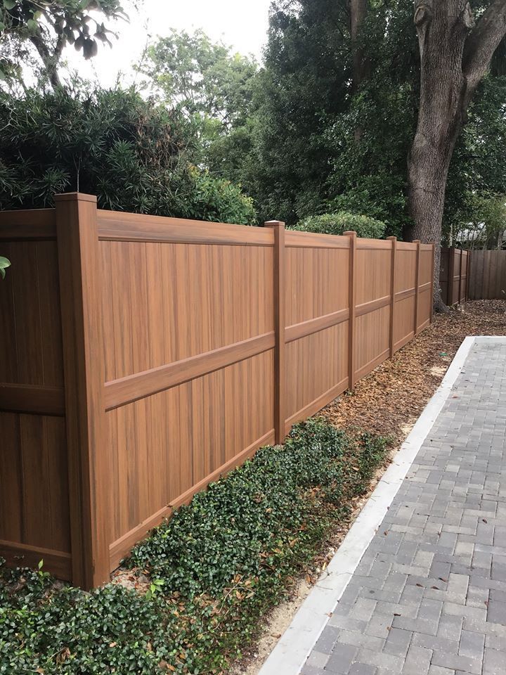 vinyl wood grain fence repair