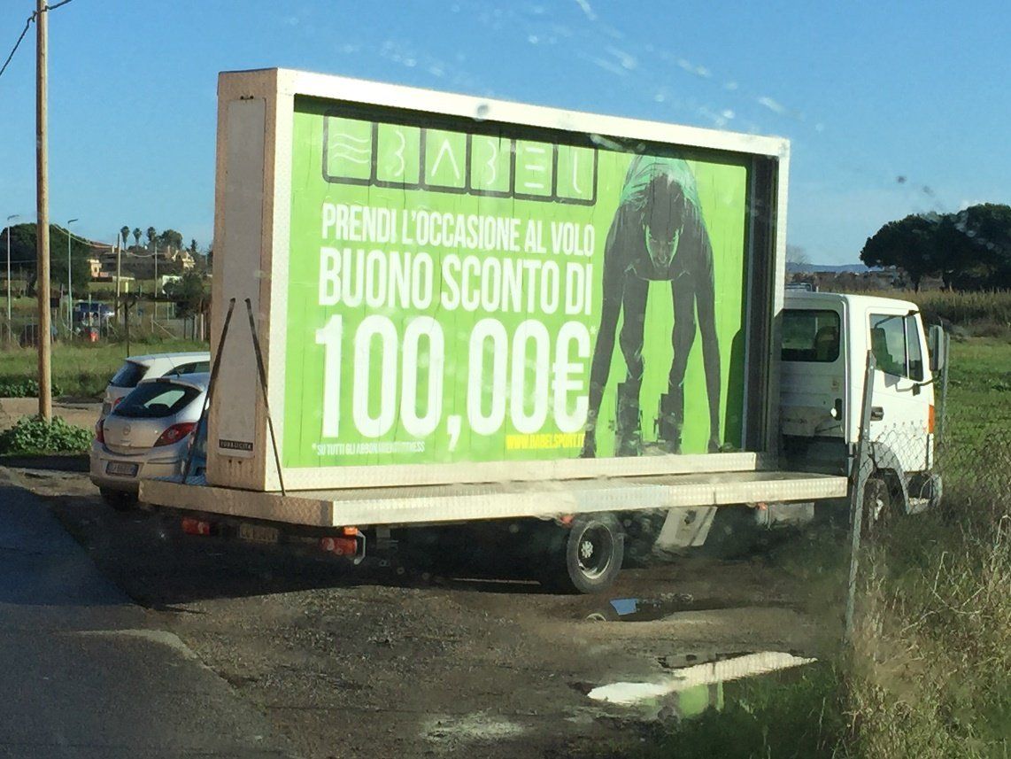 camion vela per promozioni mobili