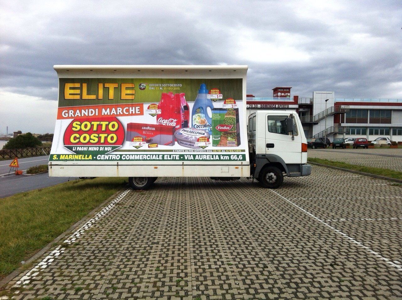 camion per pubblicità mobile a Roma