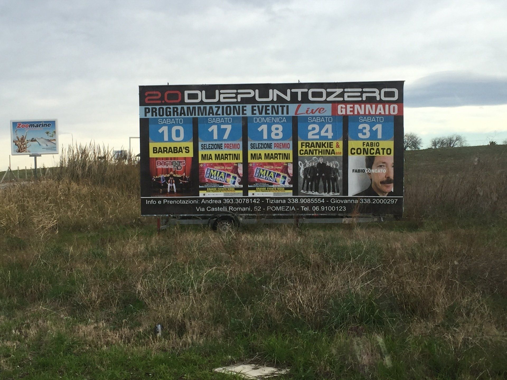 camion per servizi pubblicitari mobili