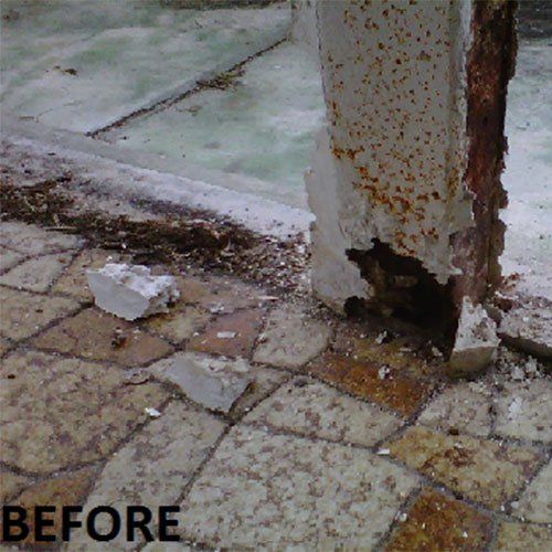Before Cracked — Dania FL — Ironclad Welding