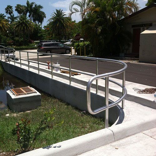 Silver Handrail — Dania FL — Ironclad Welding