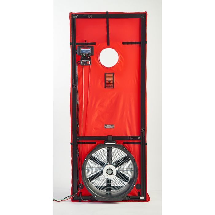 Blower door testing and building performance testing in Lake Charles, Louisiana.