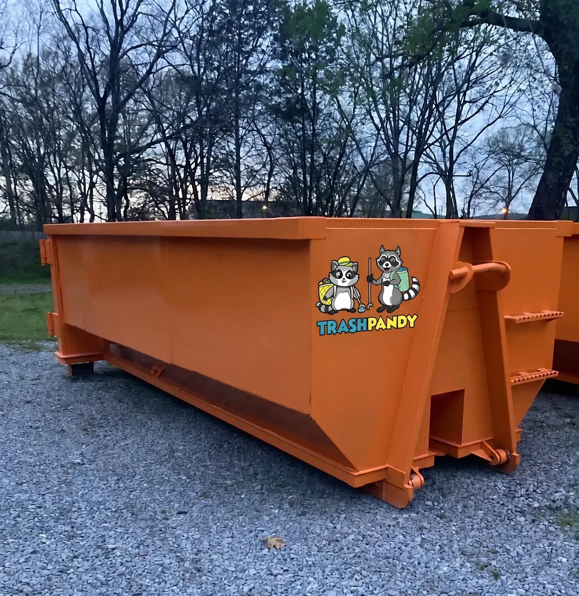 Trash Pandy 15 yard driveway-friendly roll-off dumpster