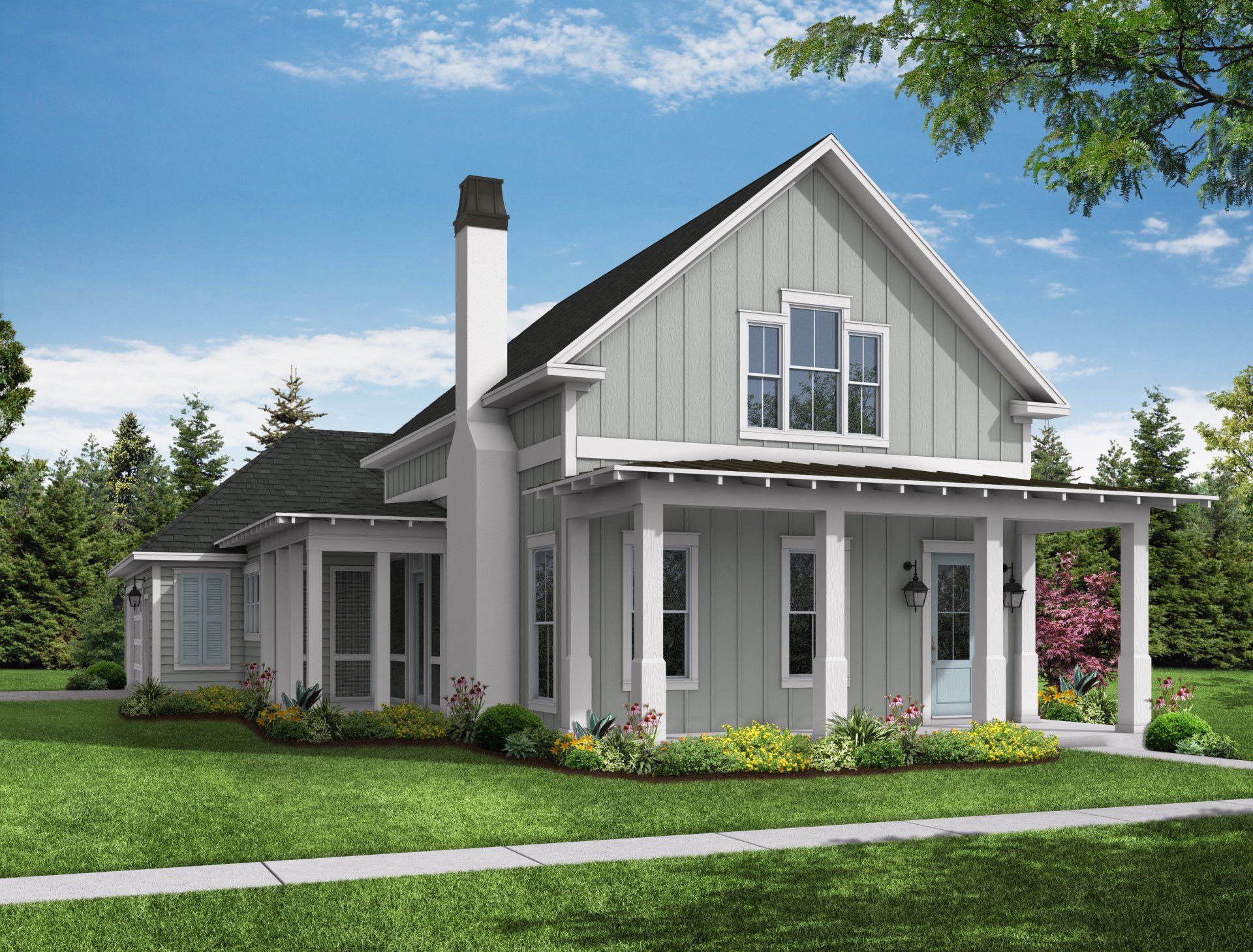 available floor plans | the north fork  plan exterior | riggins custom homes