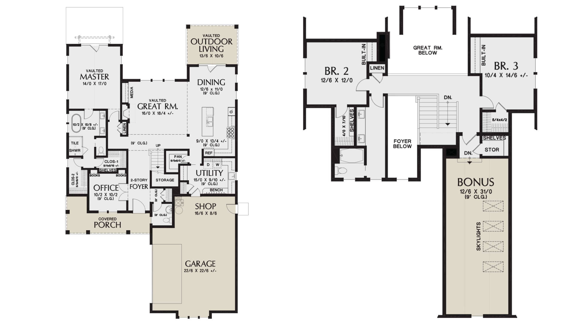 A black and white floor plan of a house