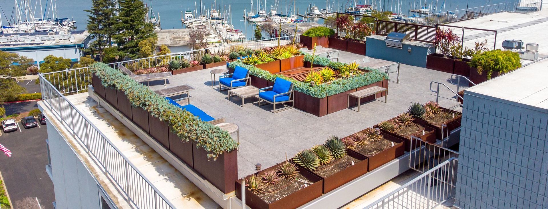 rooftop deck at panomar