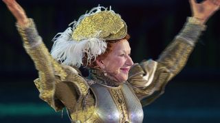 Dame Helen Mirren performs as Elizabeth 1st at the Queen's Platinum Jubilee at Windsor Castle in 2022