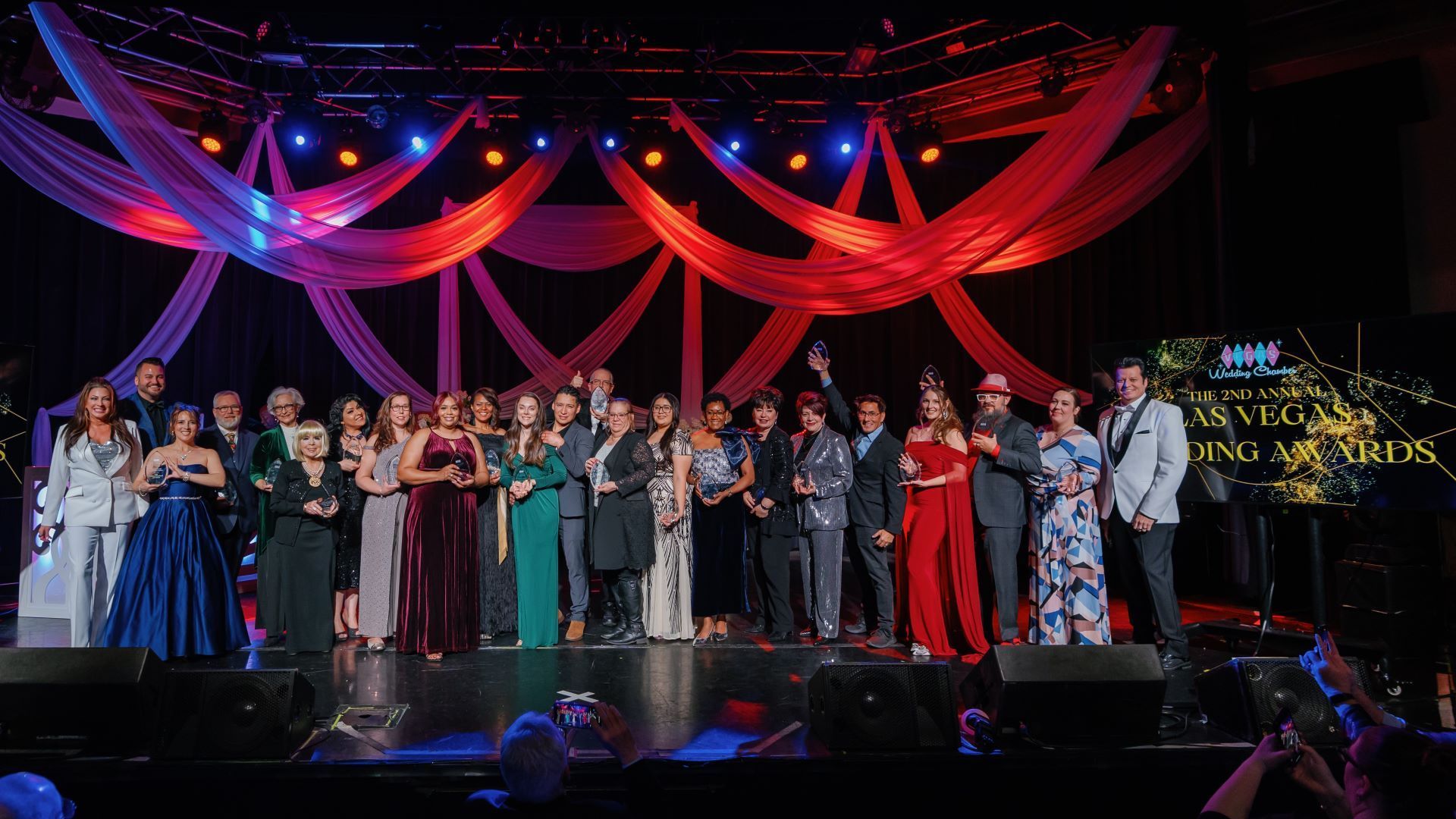 Winners at the 2nd Annual Las Vegas Wedding Awards