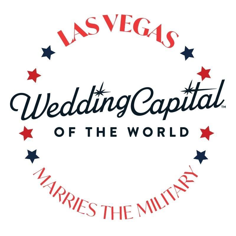The logo of The Vegas Wedding Chamber's Annual Event, Vegas Marries the Military.