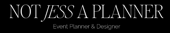 Not Jess a Planner Logo in White.