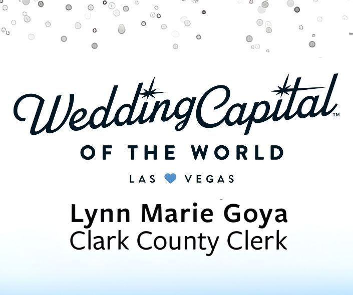 The Logo for the Las Vegas Marriage Bureau containing the words Wedding Capital of the World