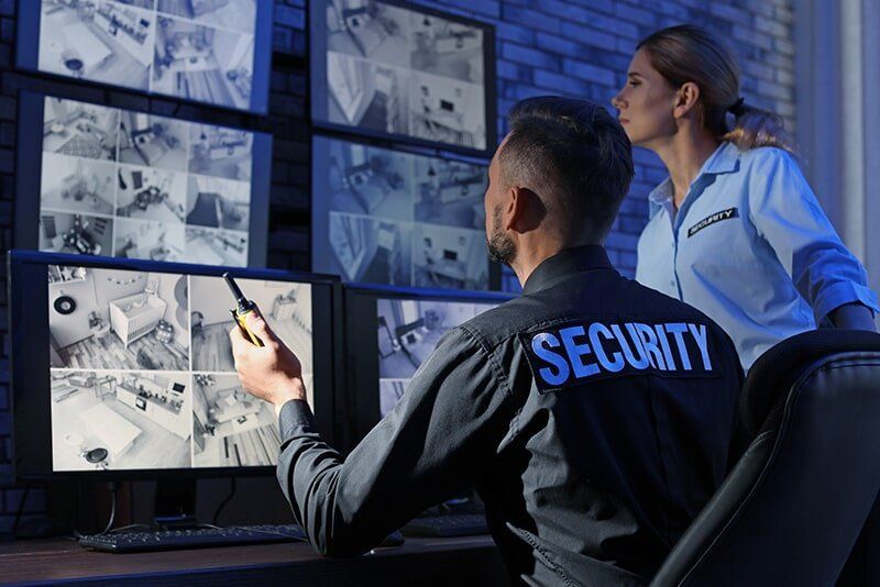 Guards Monitoring CCTV Cameras — Security Service in Tamworth, NSW