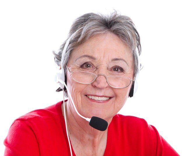 Old Woman with Earphone — Security Service in Tamworth, NSW