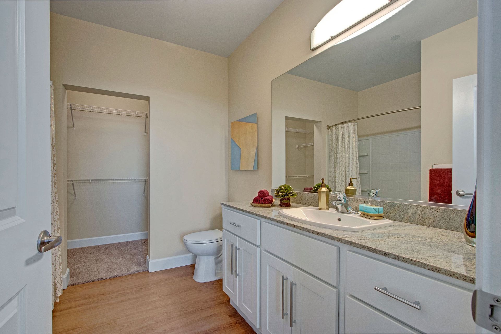 Ritz Classic bathroom with a walk-in closet.