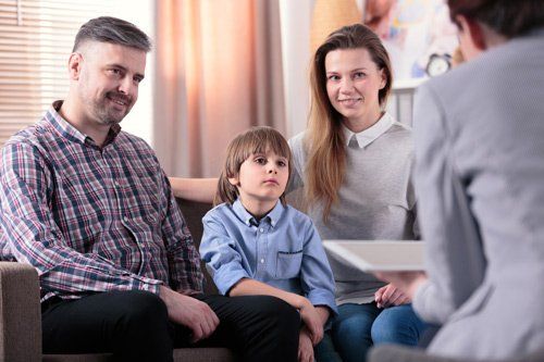 Family Therapy — Happy Couple with Son in Fresno, CA Family Therapy — Happy Couple with Son in Fresno, CA