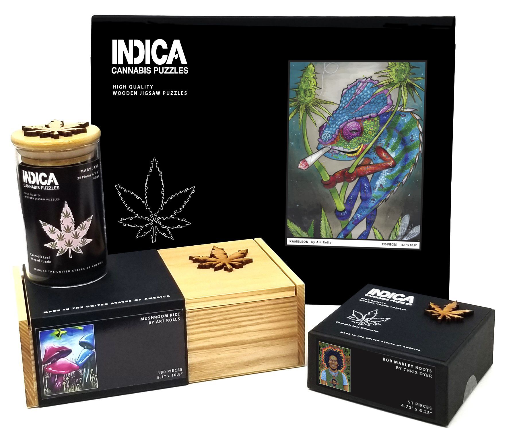 Indica Cannabis Puzzles for cannabis enthusiast