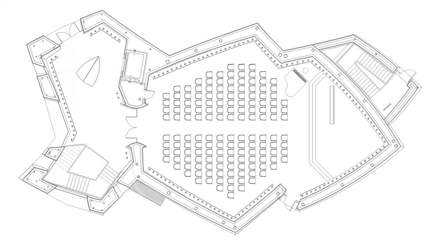 Chapel Level Floor Plan – Theater Configuration