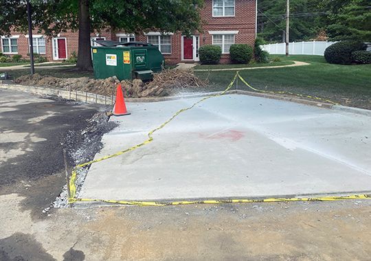 Paving Project Dumpster Pad